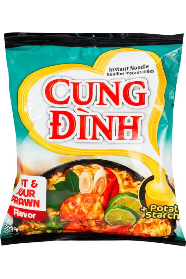 Локшина швидкого приготування Hot & Sour Prawn Hot Pot CUNG DINH 85 г
