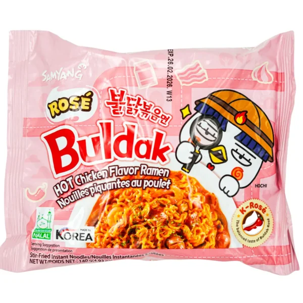 Локшина швидкого приготування Buldak Rose Hot Chicken Ramen SAMYANG 130 г