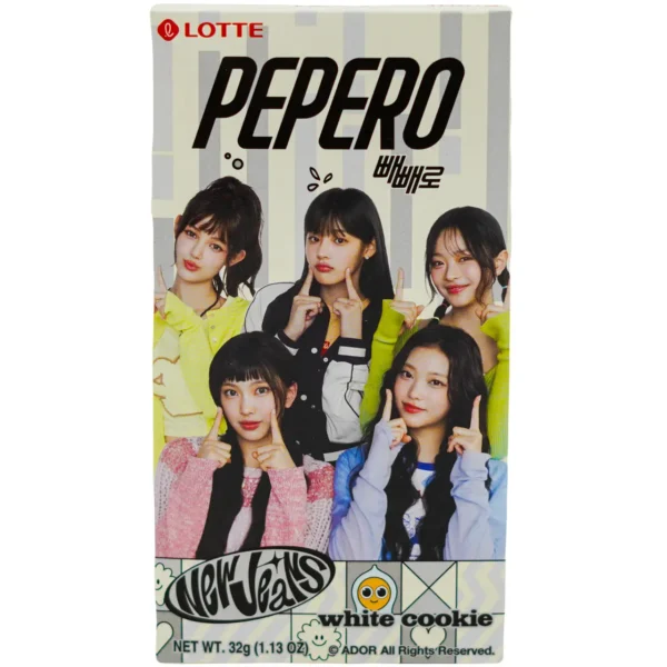 Шоколадні палички Pepero Jeans White Cookie Lotte 32 г