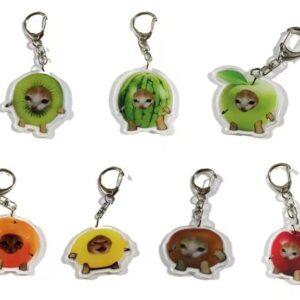 Брелок акриловий_Мемні коти