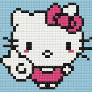 Алмазна мозаіка_Hello Kitty   (10х10см)