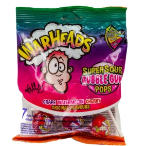 Кислі льодяники з жувальною гумкою WARHEADS