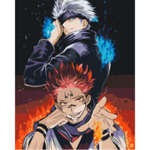 Картина за номерами. Сатору Годжо, Сукуна. 40*50 см