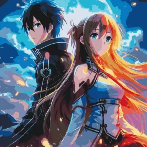 Картина за номерами  Майстри меча онлайн (SAO) 40*50 см