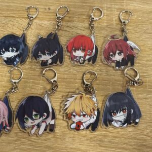 Брелок акриловий_Людина Бензопила