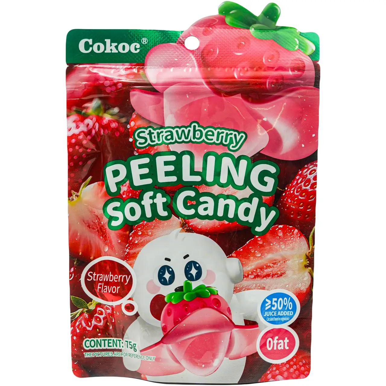 Цукерки з полуницею Soft Peeling COKOC 75