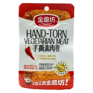 Снек з соєвого м’яса гострий Hot & Spicy GOLDEN MILL 20 г