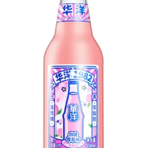 Газований напій Soda Drink White Peach Sakura HUAYANG 358 мл