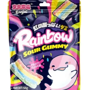 Кислі жувальні цукерки Fruity Rainbow Sour ENNJOI 58 г