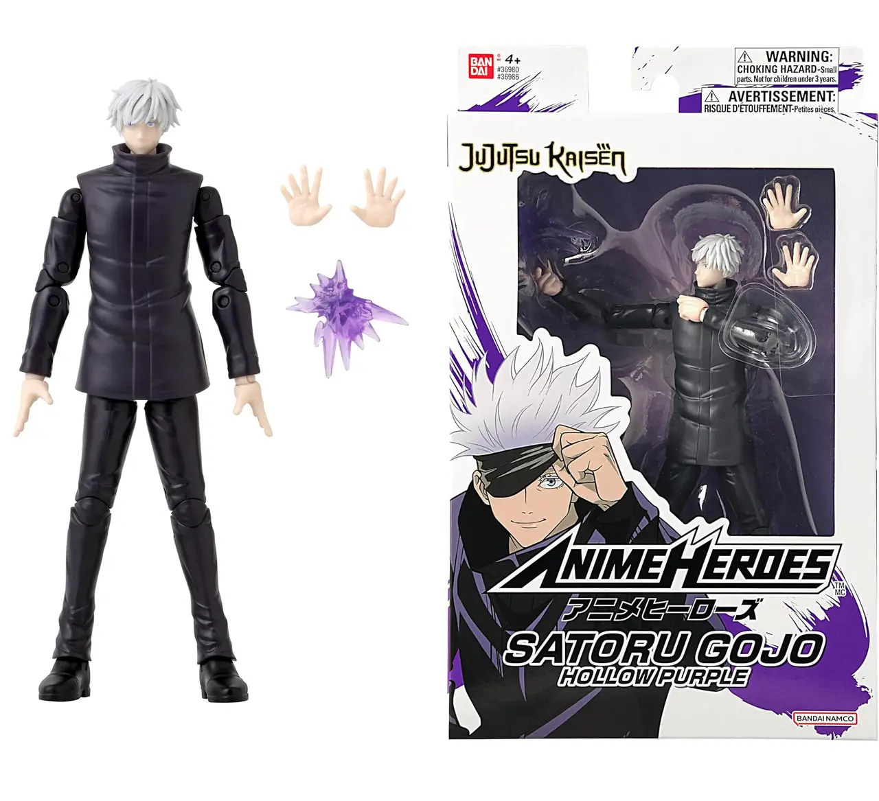 Jujutsu Kaisen Anime Heroes Satoru Gojo Action Figure (Bandai Namco)_den - Зображення 2